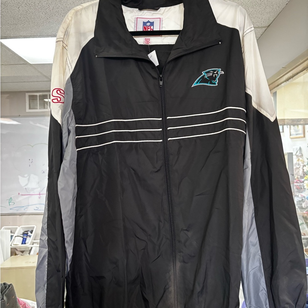 NFL Carolina Panthers Black and White Jacket